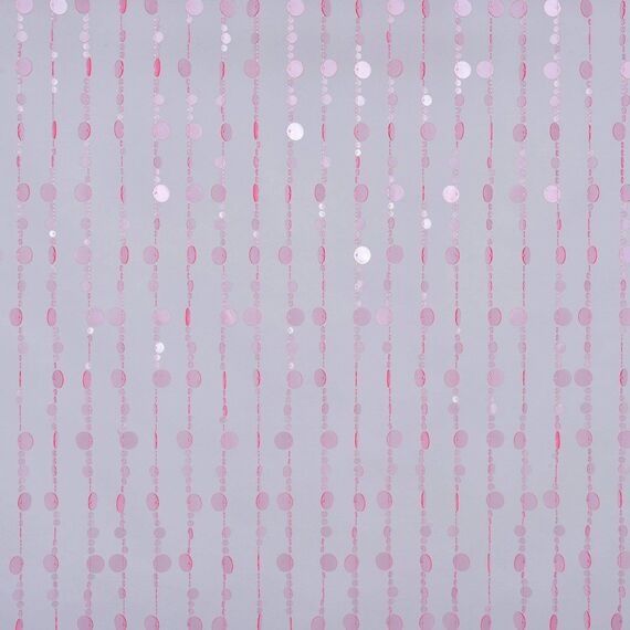 FlavorThings Perlenvorhang mit rosa-schillernden Blasen aus Kunstkristall-Acryl, Vorhang für Türen, als Raumteiler, für Schrank, als Dekoration für Party, Hochzeit, Kinderzimmer, 91,5 x183 cm