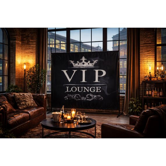 QUICK STAR Paravent Outdoor Wetterfest 180 x 178 cm VIP Lounge | Raumteiler Stellwand Innen | Garten & Balkon Sichtschutz Blickdicht