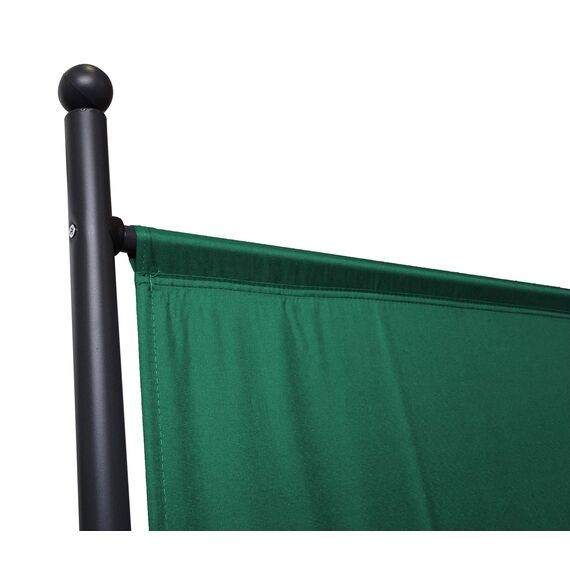 QUICK STAR Paravent Outdoor Wetterfest 180 x 178 cm Grün | Raumteiler Stellwand Innen | Garten & Balkon Sichtschutz Blickdicht