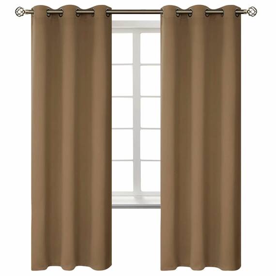 BGment Verdunkelungsvorhänge, 2 Paneele 42W x 72L taupe