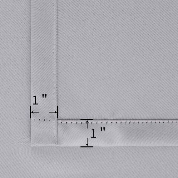 BGment Fashion Schiebetürvorhang, Breite Thermo-Verdunkelungsvorhänge, Raumverdunkelung, Raumteiler, Fenstervorhang, 1 Panel, Hellgrau, 274 cm Länge x Breite 254 cm