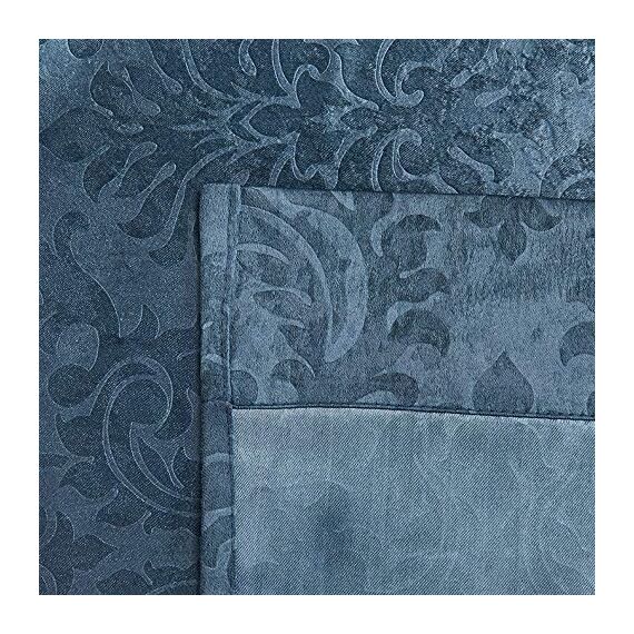 LinenZone Extra Breite Vorhänge für Wandtrennwand Schiebe Raumteiler zum Aufhängen kommen als 2er Set Trennwände für Schlafzimmer oder können als Sichtschutz verwendet Werden (Evelyn 108 x 120 Teal)