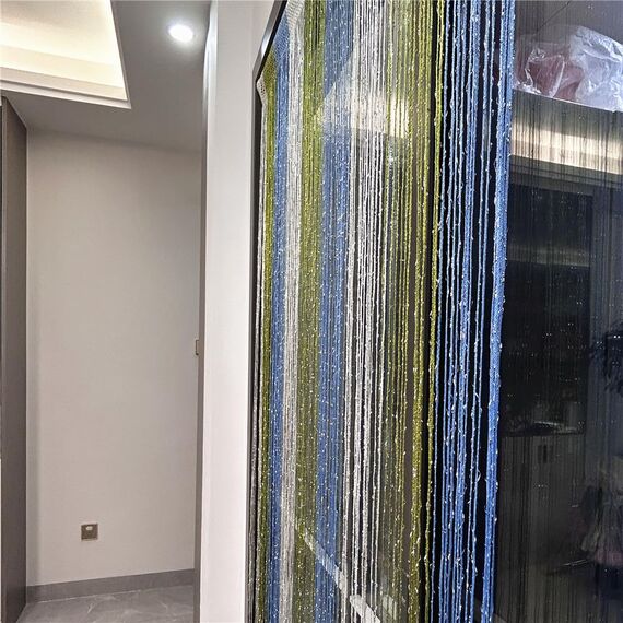 Ave Split Dekorativer Tür-Fadenvorhang, Wandpaneel mit Fransen, Sichtschutz, Quasten-Panel für Zuhause, 100 x 200 cm, Nr. 018320