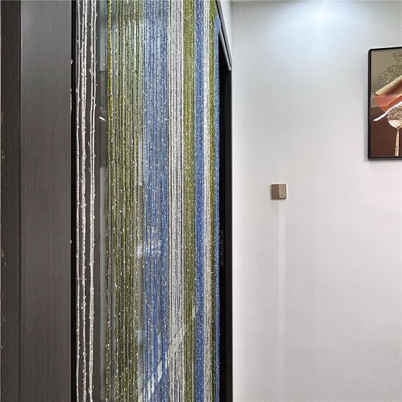 Ave Split Dekorativer Tür-Fadenvorhang, Wandpaneel mit Fransen, Sichtschutz, Quasten-Panel für Zuhause, 100 x 200 cm, Nr. 018320
