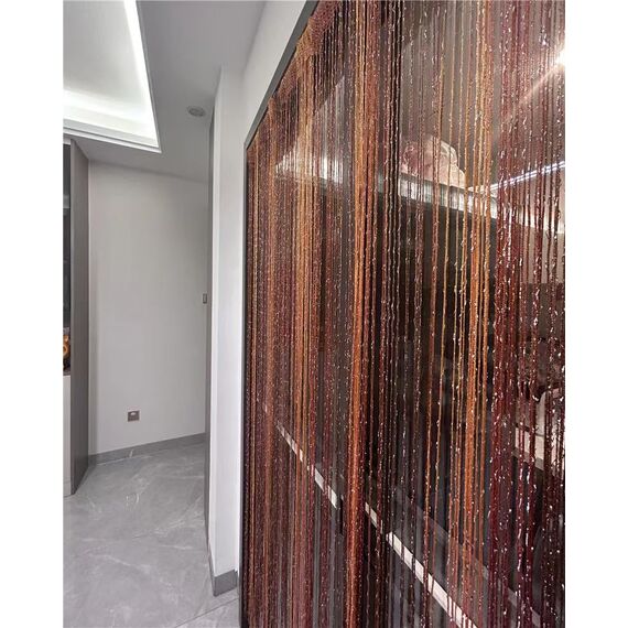 Ave Split Dekorativer Tür-Fadenvorhang, Wandpaneel mit Fransen, Raumteiler, Sichtschutz, Quasten-Panel für Zuhause, 100 x 200 cm, Nr. 018332