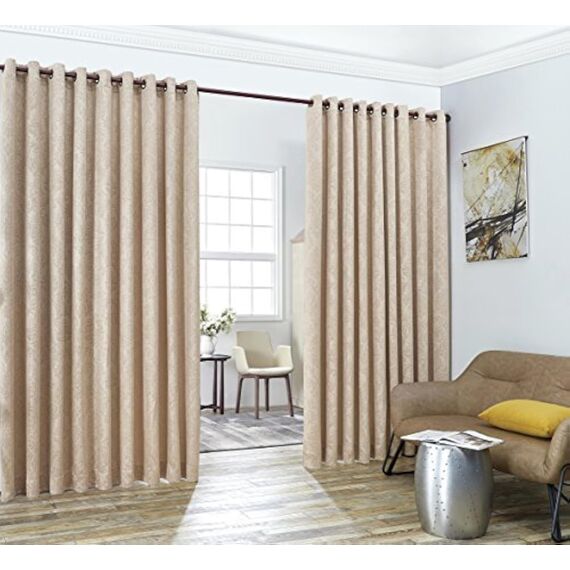 Evelyn, taupe, Wall To Wall - panels 108"W x 99"L