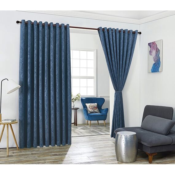 LinenZone Extra breite Vorhänge für Wandtrennwände, blaugrün, hängende Raumteiler werden als Set mit 2 Trennwänden für Schlafzimmer oder als Sichtschutz geliefert (Evelyn 108 x 108 Blaugrün)