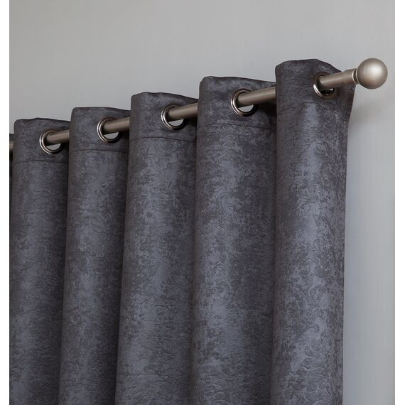 Linen Source Evelyn, Textil, anthrazit, Patio 102" W x 96" L