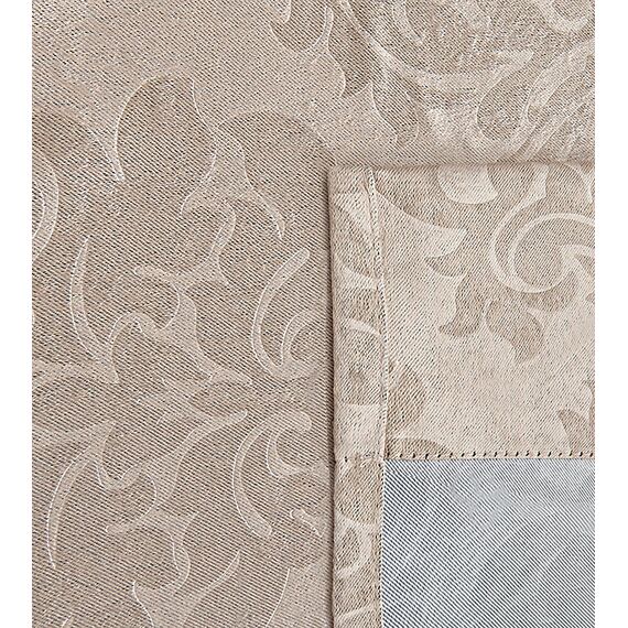 LinenZone Extra breite Vorhänge für Wandtrennwände, Beige Elfenbein, 2 Trennwände zum Aufhängen für Schlafzimmer oder als Sichtschutz (Evelyn 108 x 100 Elfenbein)