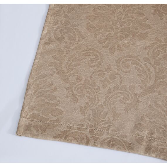 Linen Zone Vorhänge für Schlafzimmer, moderne Dekoration, verdunkelnd, gute Wahl als Schlafzimmer-Fenstervorhänge oder Verdunkelungsvorhänge, Hellbraun, 1 Paar (Evelyn 54 x 84 cm, Taupe)