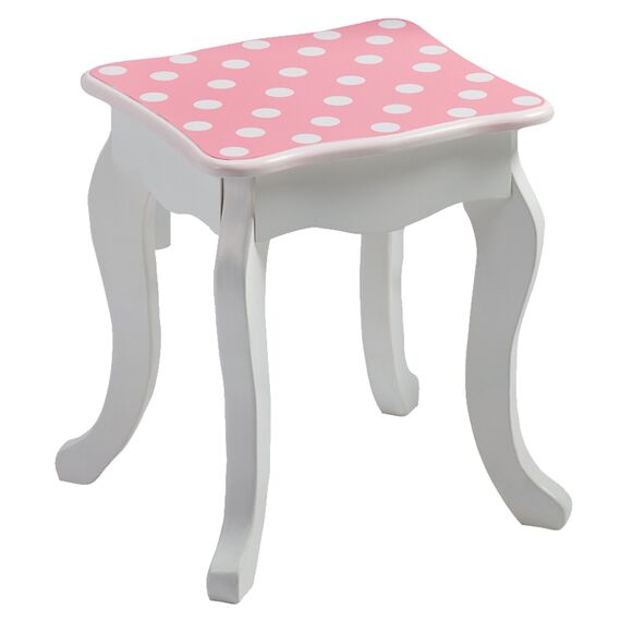 Teamson Kids Kinder Schminktisch mit Spiegel und Hocker Frisiertisch TD-11670F