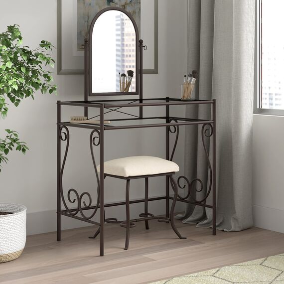 Linon Clarisse Kosmetikset aus Metall