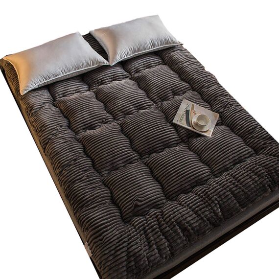 WWJJHH Futon Matratze Doppel Einzel Japanische, Japanische Bodenmatratze Schlafen Tatami Matte Roll Up Camping Matratze Bodenliege Bettsofas Und Sofas, Grau, 180*200cm