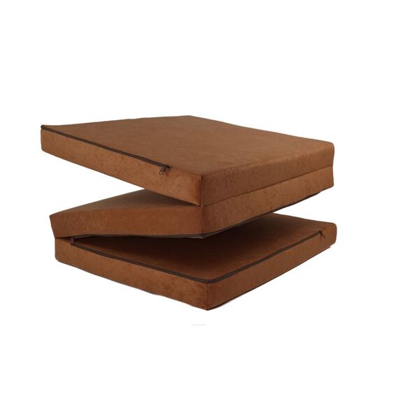 FORTISLINE Klappmatratze 195x80x9 cm, 3-teilige Faltmatratze, Gästematratze, Reisematratze und Campingmatratze, Schaumstoffmatratze mit abnehmbarem Bezug, Oeko-TEX, hergestellt in der EU