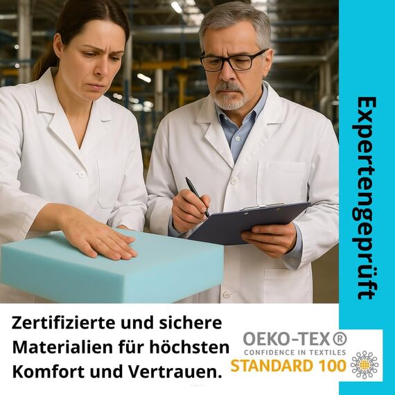 FORTISLINE Klappmatratze 195x80x9 cm, 3-teilige Faltmatratze, Gästematratze, Reisematratze und Campingmatratze, Schaumstoffmatratze mit abnehmbarem Bezug, Oeko-TEX, hergestellt in der EU