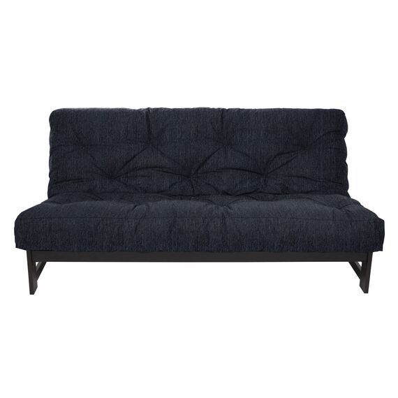 Trupedic x Mozaic Futon-Matratze in voller Größe, 25,4 cm, Standard-Futon-Matratze (Gestell nicht im Lieferumfang enthalten), strukturiertes Marineblau, ideal für Kinderzimmer oder Gästebereiche,