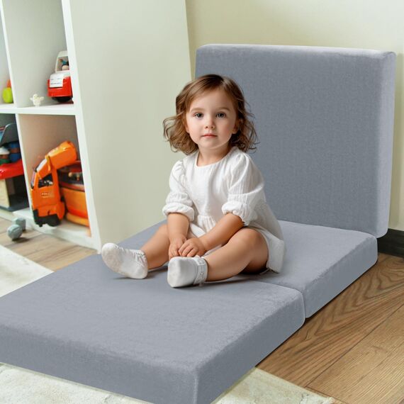 MeMoreCool Faltbare Bodenmatratze für Kinder, Kleinkind-Boden-Schlafmatte für Kindertagesstätte, kleine Kinder, faltbare Matratze, Bodenbett, dreifach gefaltete Futon-Matratze, tragbar, dreifach