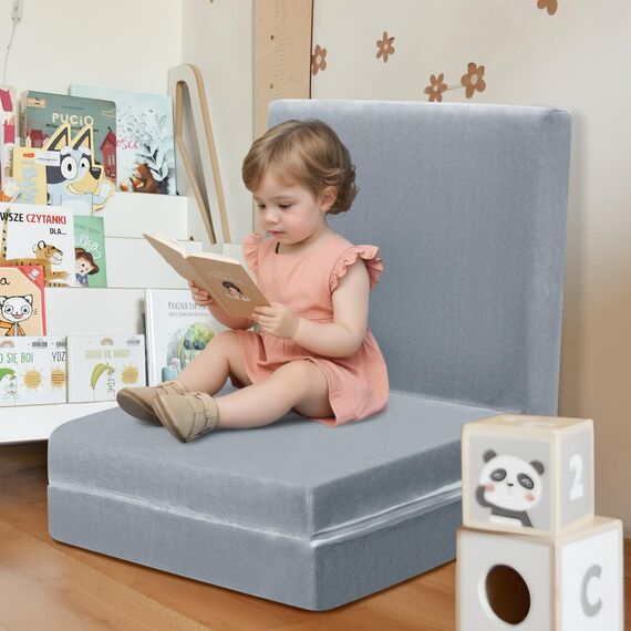 MeMoreCool Faltbare Bodenmatratze für Kinder, Kleinkind-Boden-Schlafmatte für Kindertagesstätte, kleine Kinder, faltbare Matratze, Bodenbett, dreifach gefaltete Futon-Matratze, tragbar, dreifach