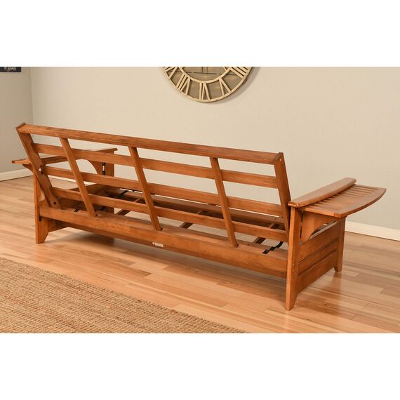 Kodiak Futons Futon mit Schubladen, Espresso-Finish, Rot / Braun Full Peter's Cabin