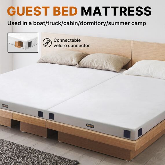 Floor GAIALOOP Futon-Matratze, Memory-Schaum, Glamping-Matratze, japanische Boden-Isomatte [Kinderbett: 183,9 x 61 x 7,6 cm)