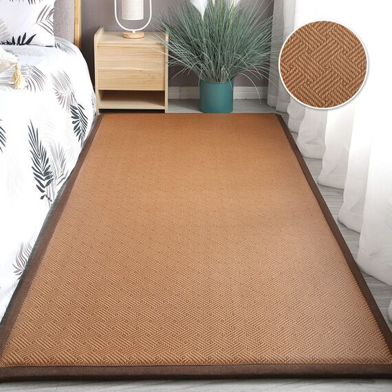 V&U Kühlende Rattan Japanische Futonmatratze,Traditionelle Rollbare Faltbare Tatami-Matte,Dicke Sommer Tatami Bodenmatte Für Yoga Zen Raum-D 80x200cm(31x79inch)