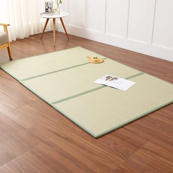 KITBRHOME Tatami Matte, japanische traditionelle Tatami-Matratze, Rush Grass Floor Futon Matratzen zum Schlafen, Sitzen, Yoga, Entspannen (Full_XL)