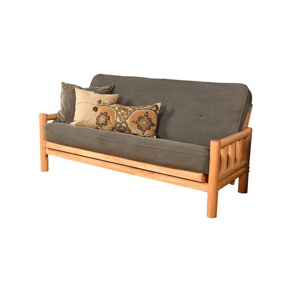 Kodiak Furniture Futons Lodge Futon Naturfinish Marmont Thunder