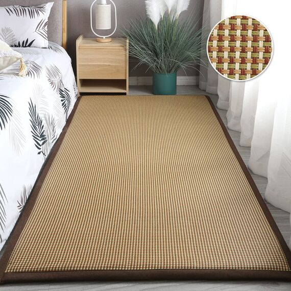 V&U Kühlende Rattan Japanische Futonmatratze,Traditionelle Rollbare Faltbare Tatami-Matte,Dicke Sommer Tatami Bodenmatte Für Yoga Zen Raum-C 100x200cm(39x79inch)
