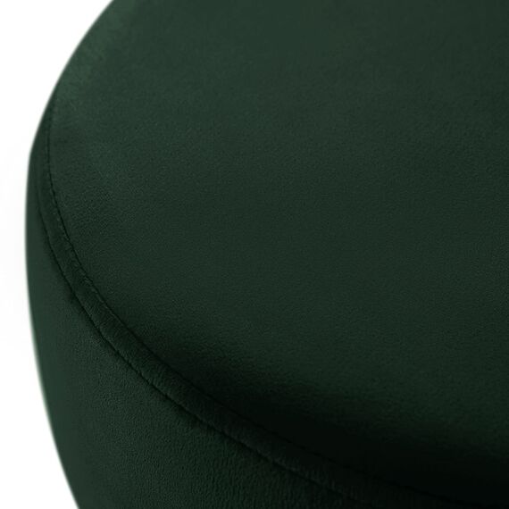 Duhome Sitzhocker Schminktisch Hocker Samt Runder Ottoman Gepolsterter Hocker mit Metallbeine, Grün