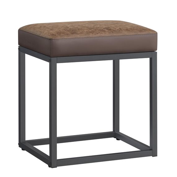 SONGMICS Home LUIZ Kollektion - Sitzhocker rechteckig, Schminkhocker, Fußhocker, Oberteil wendbar, Hocker, Beistelltisch bis 300 kg belastbar, Schlafzimmer Wohnzimmer Flur, walnussbraun LOM079K01