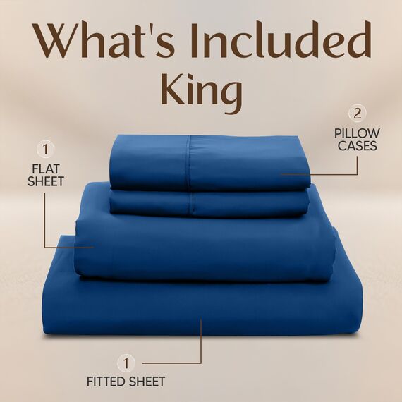Utopia Bedding Bettlaken Set - Polyester-Microfaser, Spannbettlaken, Bettlaken und Kissenbezüge