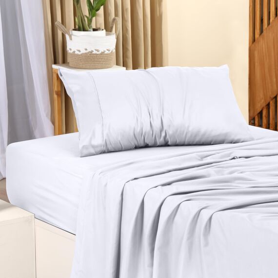 Utopia Bedding Bettwäsche-Set für Twin-Bett, 2er-Pack Bettwäsche-Sets, ideal für Spas, Hotels und Gästezimmer, gebürstete Mikrofaser, schrumpf- und lichtbeständig, pflegeleicht (weiß)