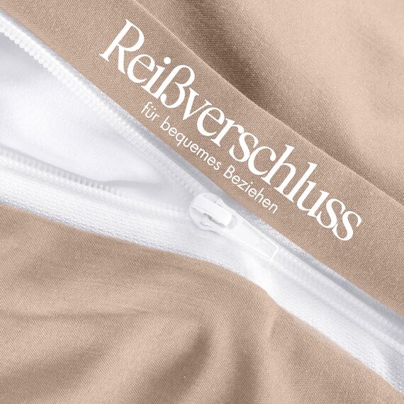 Utopia Bedding Bettwäsche 135x200 Set - Mikrofaser Bettbezug 135x200 cm + 1 Kissenbezug 80x80 cm - Beige