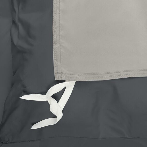 Utopia Bedding Bettwäsche 200x200 Set - Mikrofaser Bettbezug 200x200 cm + 2 Kissenbezüge 50x75 cm - Dunkelgrau/Hellgrau
