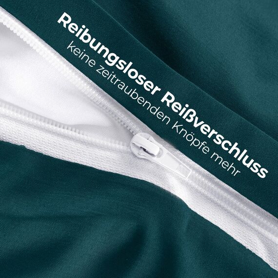 Utopia Bedding Bettwäsche 200x200 Set - Mikrofaser Bettbezug 200x200 cm + 2 Kissenbezüge 50x75 cm - Blaugrün