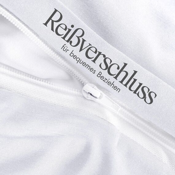 Utopia Bedding Bettwäsche 140x200 Set - Mikrofaser Bettbezug 140x200 cm + 1 Kissenbezug 65x65 cm - Weiß