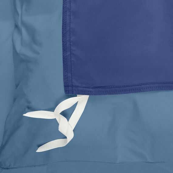 Utopia Bedding Bettwäsche 200x200 Set - Mikrofaser Bettbezug 200x200 cm + 2 Kissenbezüge 50x75 cm - Marineblau/Hellblau