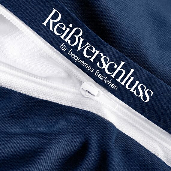 Utopia Bedding Bettwäsche 135x200 Set - Mikrofaser Bettbezug 135x200 cm + 1 Kissenbezug 80x80 cm -Blu Navy