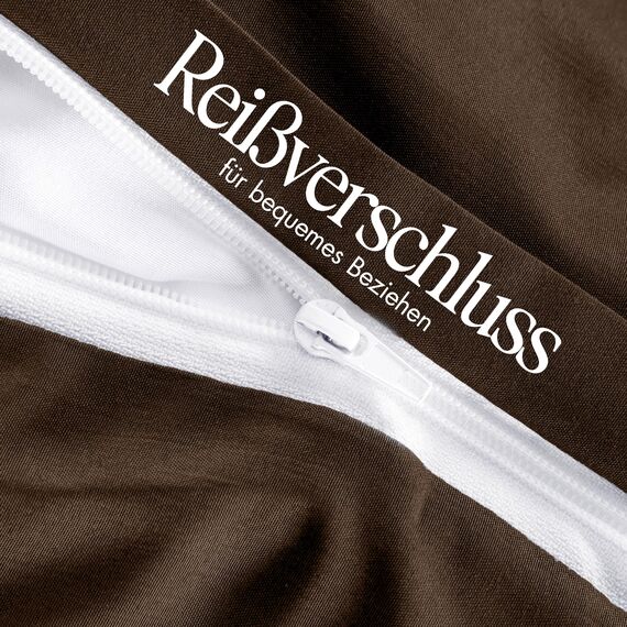 Utopia Bedding Bettwäsche 200x200 Set - Mikrofaser Bettbezug 200x200 cm + 2 Kissenbezüge 50x75 cm - Braun