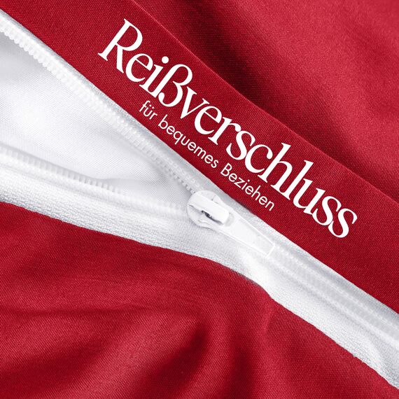 Utopia Bedding Bettwäsche 200x200 Set - Mikrofaser Bettbezug 200x200 cm + 2 Kissenbezüge 50x75 cm - Rot