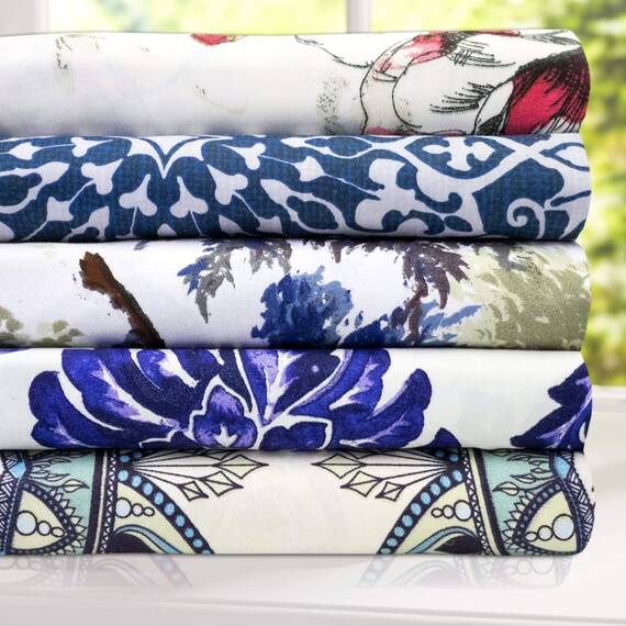 Sweet Home Collection - Bettlaken-Set: Luxus-Bettwäsche mit elastischen Ecken, atmungsaktiv, 1800 Supreme Collection, Queensize, Ashley