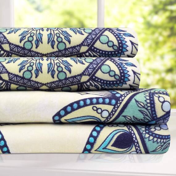 Sweet Home Collection - Bettlaken-Set: Luxus-Bettwäsche mit elastischen Ecken, atmungsaktiv, 1800 Supreme Collection, Queensize, Ashley