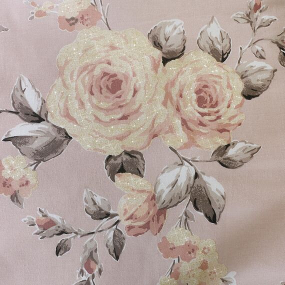 Catherine Lansfield Bedding Canterbury Floral King Duvet Cover Set with Pillowcases Blush Pink