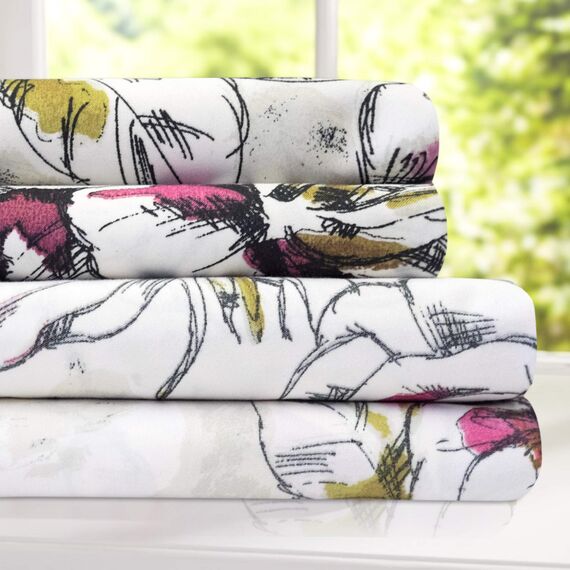 Queen-Size-Bettlaken, atmungsaktiv, luxuriös, mit elastischen und sicheren Eckbändern, integriert, extra weiches Bettwäsche-Set aus der Supreme Collection 1800 mit tiefen Taschen, Bettlaken-Set,