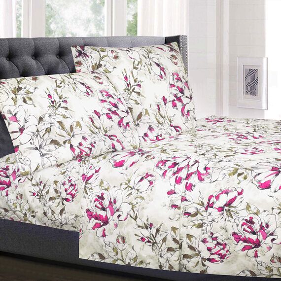 Queen-Size-Bettlaken, atmungsaktiv, luxuriös, mit elastischen und sicheren Eckbändern, integriert, extra weiches Bettwäsche-Set aus der Supreme Collection 1800 mit tiefen Taschen, Bettlaken-Set,