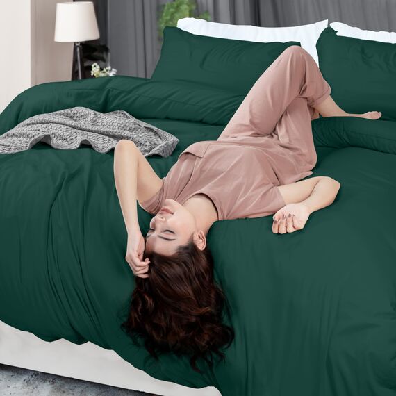 Utopia Bedding 3-teiliges Bettwäsche-Set mit Reißverschluss, King-Size, 1 Bettbezug mit 2 Kissenbezügen, ultraweiche gebürstete Mikrofaser, 264 x 228 cm, King-Size