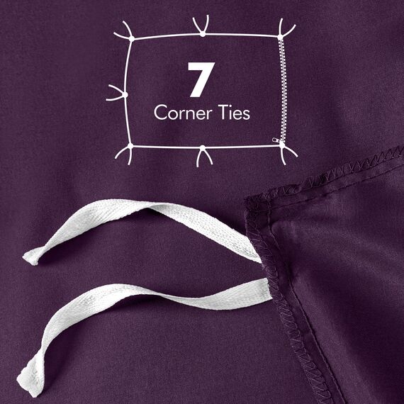Utopia Bedding Duvet Cover Queen Size - 3 Piece with Zipper Closure - 1 Comforter Cover 90X90 Inches & 2 Pillow Shams 20X26 Inches (Purple) Comforter Not Included