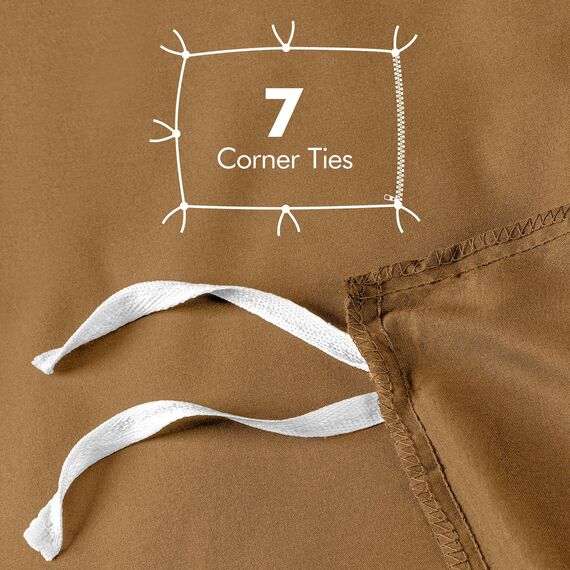 Utopia Bedding Duvet Cover Queen Size - 3 Piece with Zipper Closure - 1 Comforter Cover 90X90 Inches & 2 Pillow Shams 20X26 Inches (Mocha) Comforter Not Included