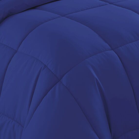 Sweet Home Collection 5 Piece Comforter Set Bag Solid Color All Season Soft Down Alternative Blanket & Luxurious Microfiber Bed Sheets, Twin XL, Royal Blue