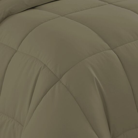 Bettwäsche-Set für King-Size-Betten – 7-teilige Bettwäsche-Kollektion – 1 Steppdecke, 1 Spannbetttuch, 1 flach, 4 Kissenbezüge – Tiefe Tasche – weich und atmungsaktiv – ideal für alle Jahreszeiten,